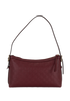 Medium Emblem Shoulder Bag, &pound;900, Handbags, Burgundy, Leather, Back view